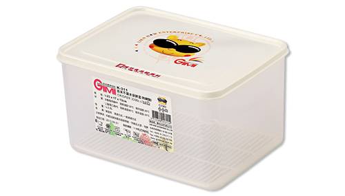 K-311 吉米不漏保鮮盒(附網墊)3300cc